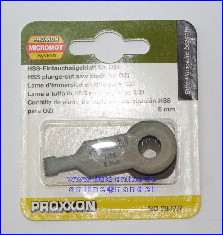 PROXXON 28897 HSS Eintauchsägeblatt Breite 8mm für OZI Nummer 28520