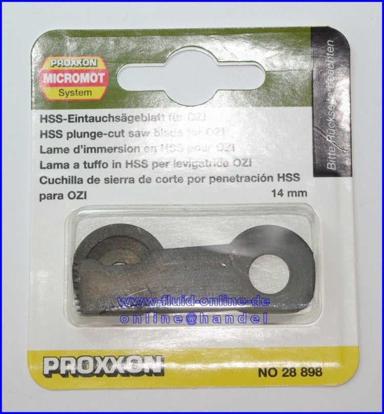 PROXXON 28898 HSS Eintauchsägeblatt Breite 14mm für OZI Nummer 28520