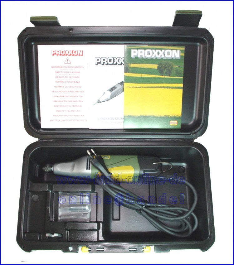 PROXXON 28644 Motorschnitzgerät MSG im Koffer mit Einsatzwerkzeugen