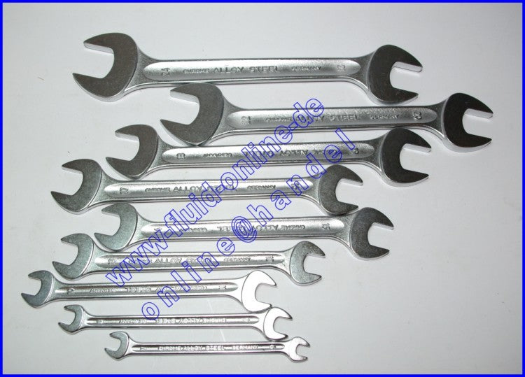 STAHLWILLE 10/9N Satz Doppelmaulschlüssel MOTOR SW 6-24mm - 96400314