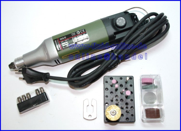 PROXXON 28481 Industrie Bohrschleifer IBS/E (IB/E) mit Zubehör im Koffer