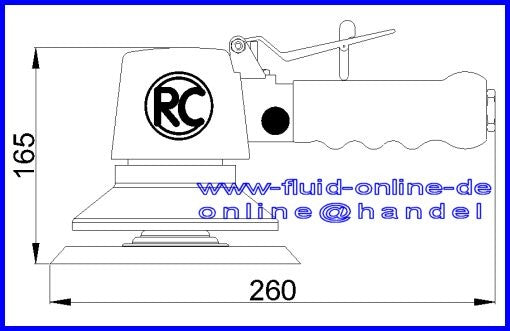 RODCRAFT RC7200V Zweihandschleifer Exzenterschleifer 5mm Hub 8951072111