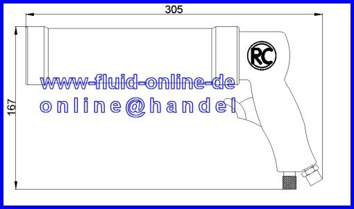 RODCRAFT RC8000 Kartuschenpistole für Kartuschen bis 310ml - 8951070000