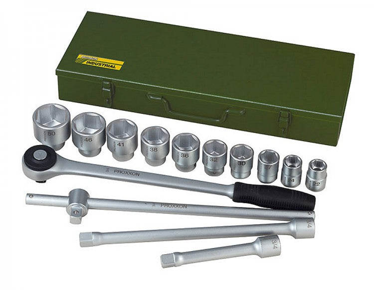 PROXXON 23300 Steckschlüsselsatz 22-50mm Antrieb 20mm (3/4") 14 teilig