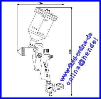RODCRAFT RC8106/13 HVLP Farbspritzpistole ROD-Sped - 8951070011
