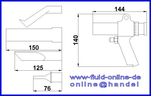 RODCRAFT RC8116 Saug-Blaspistole - 8951070004