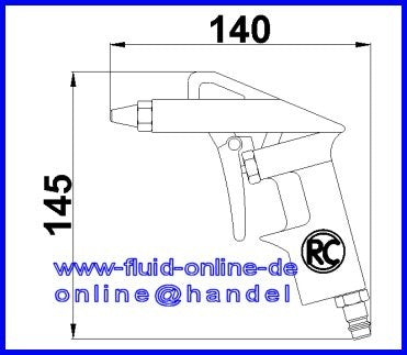RODCRAFT Ausblaspistole 8120 - 8951070014