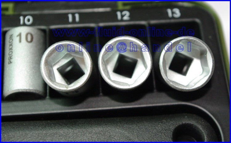 PROXXON 23280 Feinmechanikersatz Ratschenkasten mit Antrieb 6,3mm (1/4") 50tlg. Satz
