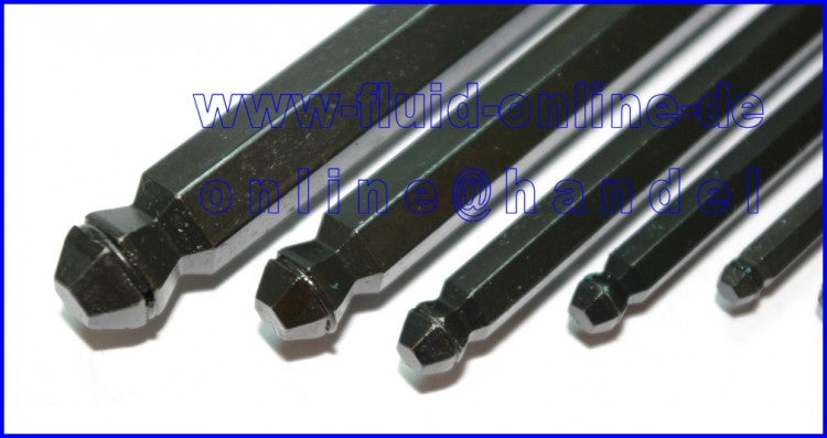 STAHLWILLE 10767H/9 Satz Kugel Winkelschraubendreher Innensechskant 1,5-10mm mit Haltering