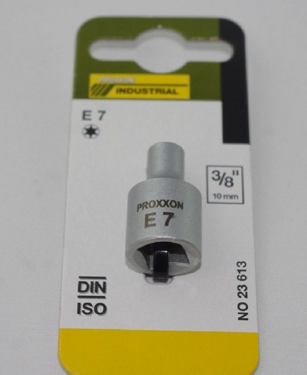 PROXXON 23613 Aussen Torx Einsatz Nuss E-Profil E7 Antrieb 10mm (3/8")