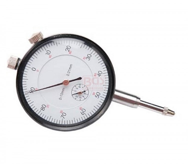 BGS 1938-1 Analoge Messuhr Genauigkeit 0,01 mm mit 8mm Schaft Ø58mm