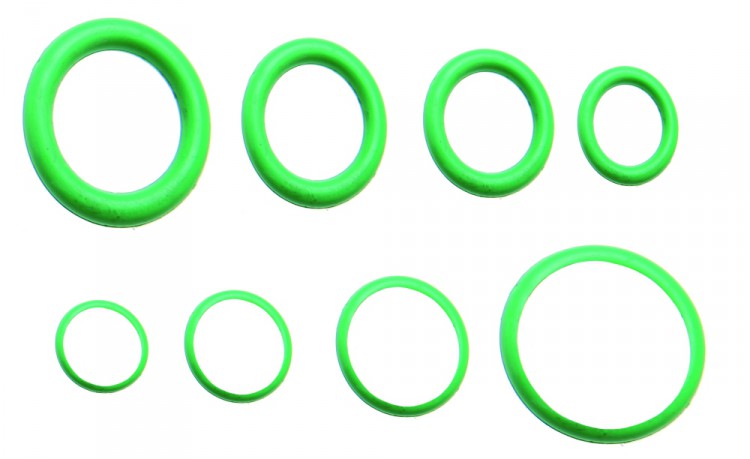 BGS 8121 Sortiment O-Ringe / Dichtungsringe aus HNBR für Klimaanlage 3-22mm 225 teiliger Satz