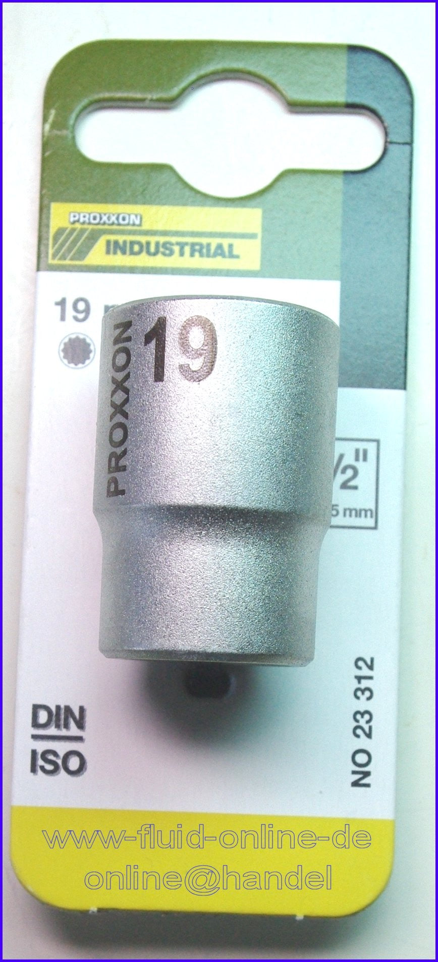 PROXXON 23312 Vielzahn Nuss Aussen XZN19 19mm Antrieb 12,5mm (1/2")