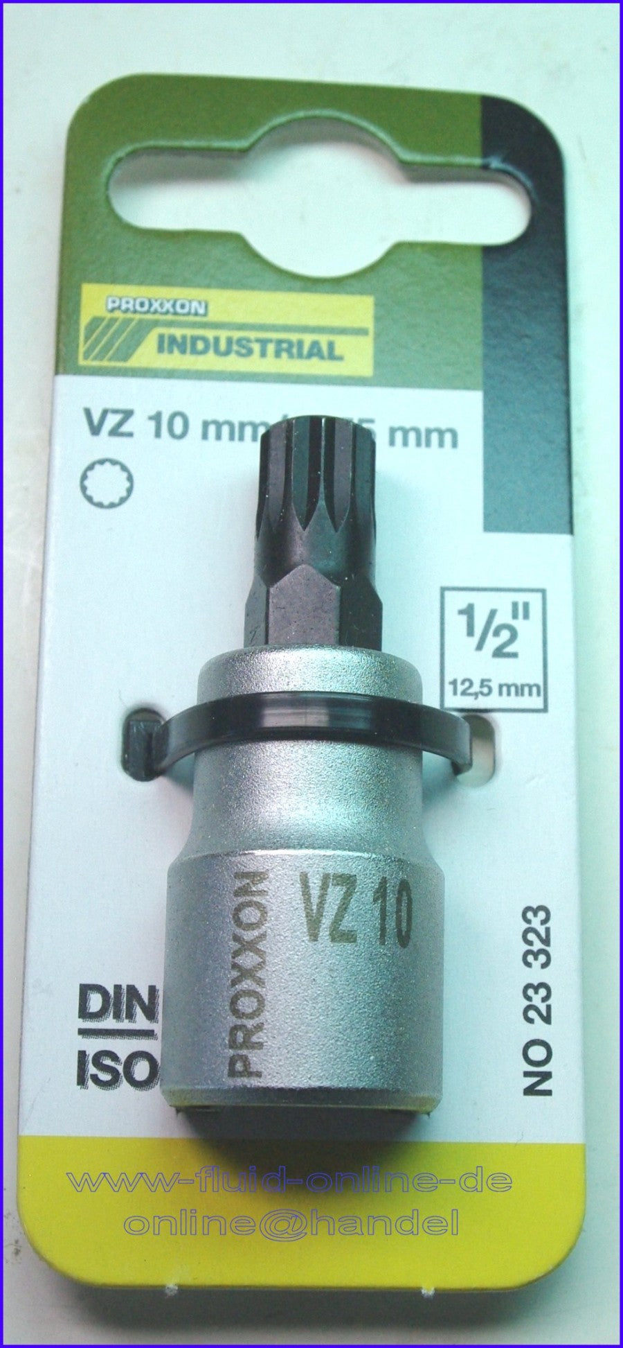 PROXXON 23323 Vielzahn XZN Einsatz Bit Nuss VZ10 Länge 55mm Antrieb 12,5mm (1/2")