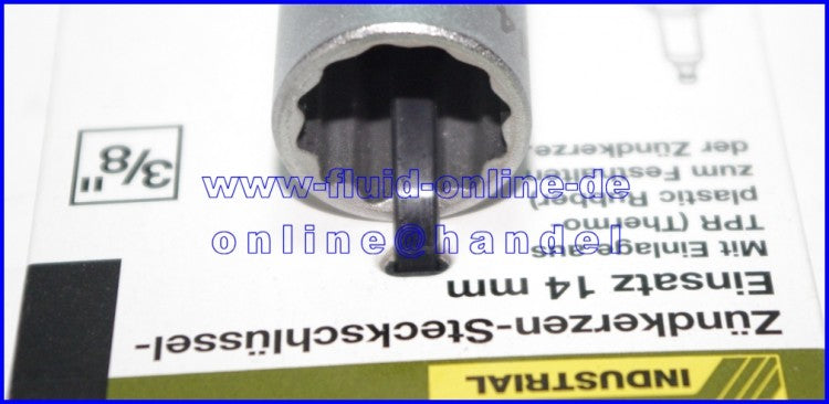 PROXXON 23553 Zündkerzen Nuss mit TPR Einlage 14mm Antrieb 10mm(3/8")