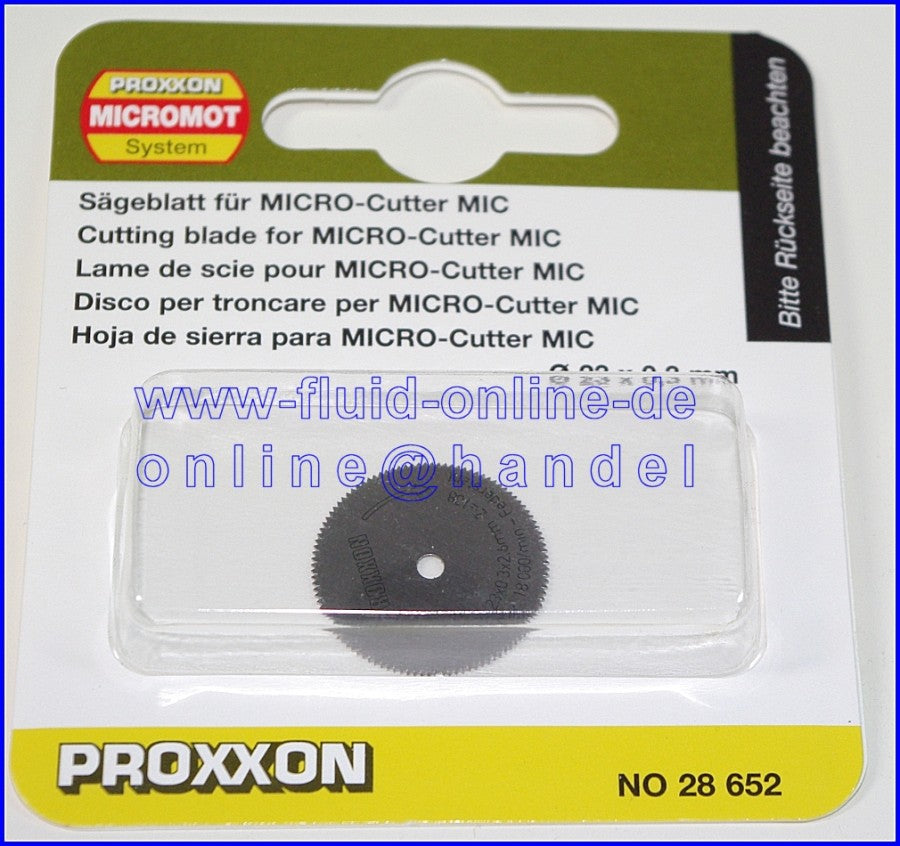 PROXXON 28652 Sägeblatt / Ersatzblatt Ø23mm für MICRO-Cutter MIC 28650