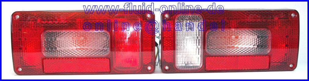 ProPlus 343622 & 343623 Paar Rückleuchten 215 x 100mm 12 Volt für Anhänger Wohnwagen Wohnmobil