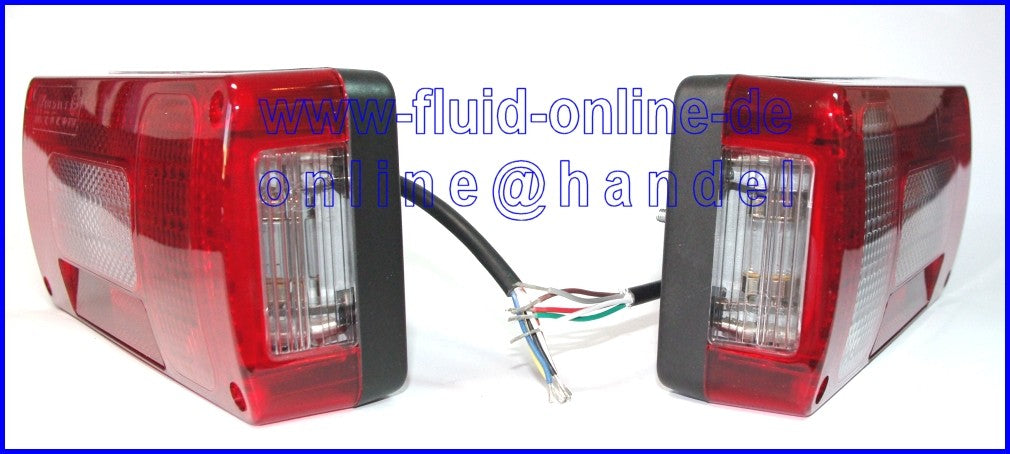 ProPlus 343622 & 343623 Paar Rückleuchten 215 x 100mm 12 Volt für Anhänger Wohnwagen Wohnmobil