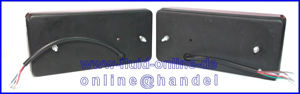 ProPlus 343622 & 343623 Paar Rückleuchten 215 x 100mm 12 Volt für Anhänger Wohnwagen Wohnmobil