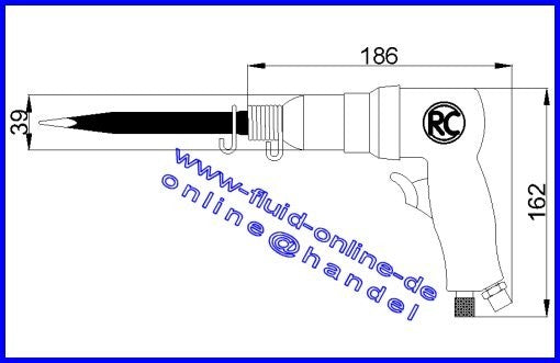 RODCRAFT RC5120 Meisselhammer Set mit 5 Meisseln für Metall - 8951171013