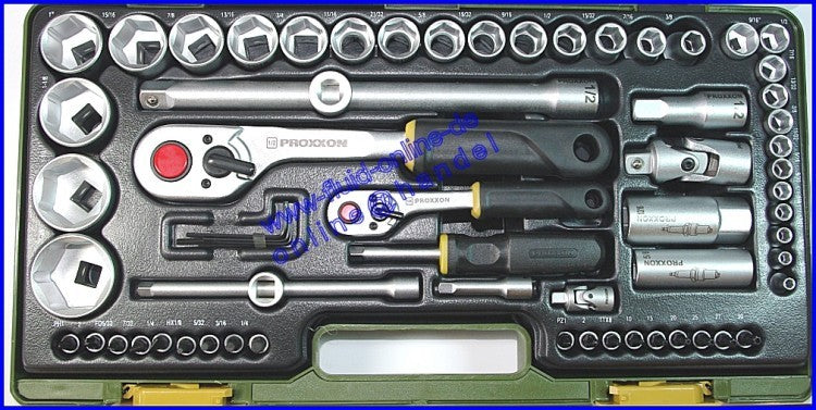 PAKET ZOLL Werkzeug XXL BGS 30101 RingMaulSchlüssel Zoll + PROXXON 23294 Nusskasten