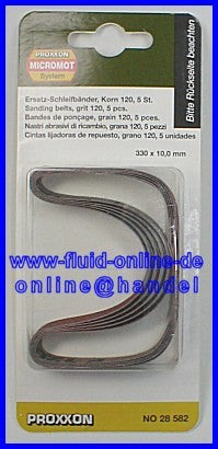 PROXXON 28582 Schleifband Korn 120 für Bandschleifer BS/E BSL 220/E RBS/A