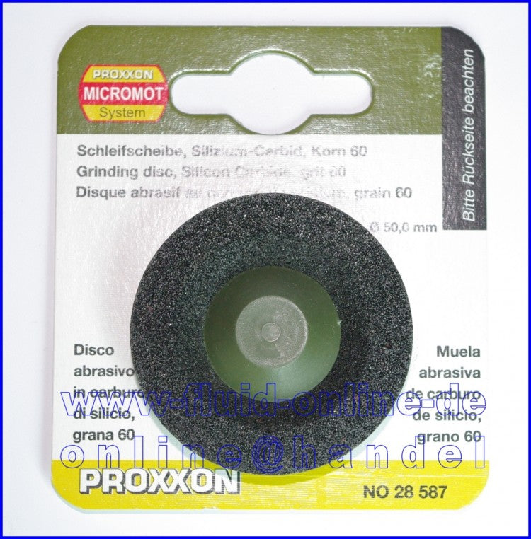 PROXXON 28587 Schleifscheibe Silicium-Karbid Korn 60 Zubehör LWS LHW 28547