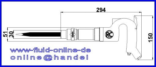 RODCRAFT 5310 Set Meißelhammer mit 4 Meiseln + Koffer 6 Joule - 8951171053