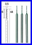 PROXXON 28864 HSS-Micro-Spiralbohrer Durchmesser 0,5mm, 3 Stück/Pack