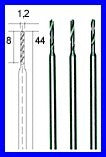 PROXXON 28856 HSS-Micro-Spiralbohrer Ø1,2mm 3 Stück/Pack
