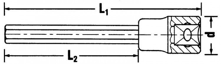 STAHLWILLE 1054/10 INHEX für Innensechskantschrauben 10mm Antrieb 12,5mm (1/2") - 03151410