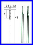 PROXXON 28255 Diamant-Spiralbohrer, je ein Stück Ø 0,8mm + Ø1,2mm