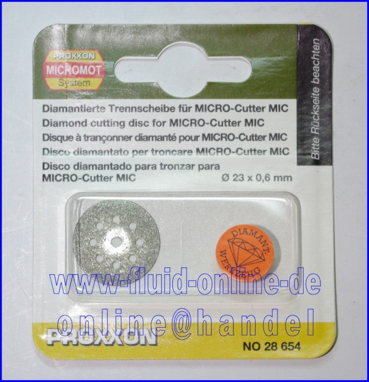 PROXXON 28654 diamantierte Trennscheibe Ø23mm für MICRO-Cutter MIC 28650