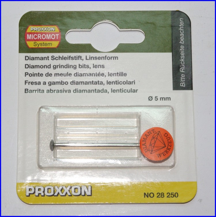 PROXXON 28250 Diamantschleifstift Form Linse 5mm