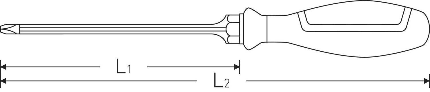 STAHLWILLE 4632 Kreuzschlitzschraubendreher DRALL+ PH3 - 46323303