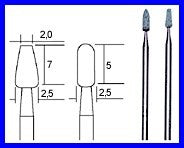 PROXXON 28270 Silizium-Karbid Schleifstifte 2 Stück/Packung