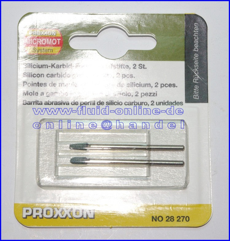 PROXXON 28270 Silizium-Karbid Schleifstifte 2 Stück/Packung