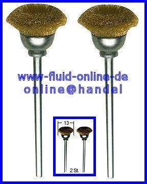 PROXXON 28963 Topfbürsten Messing Ø13mm 2 Stück