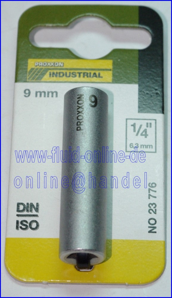 PROXXON 23776 Tiefbett Steckschlüsseleinsatz / Nuss 9mm Antrieb 6,3mm (1/4")