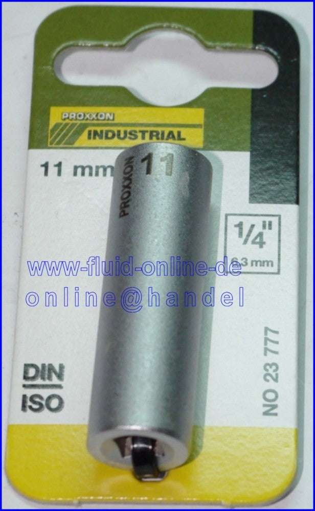 PROXXON 23777 Tiefbett Steckschlüsseleinsatz / Nuss 11mm Antrieb 6,3mm (1/4")