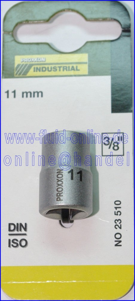 PROXXON 23510 Steckschlüsseleinsatz / Nuss 11mm Antrieb 10mm (3/8')