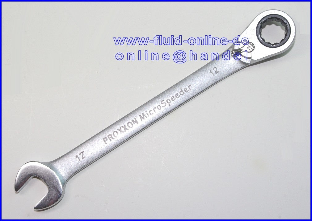 PROXXON 23134 MicroSpeeder 12mm Ratschen-Ringmaulschlüssel 15° Abwinklung