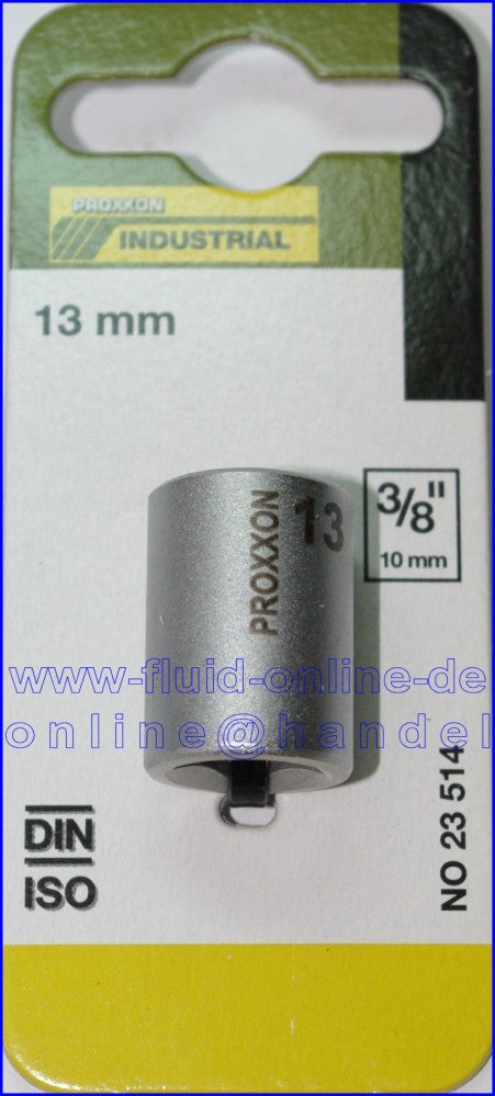 PROXXON 23514 Steckschlüsseleinsatz / Nuss 13mm Antrieb 10mm (3/8")