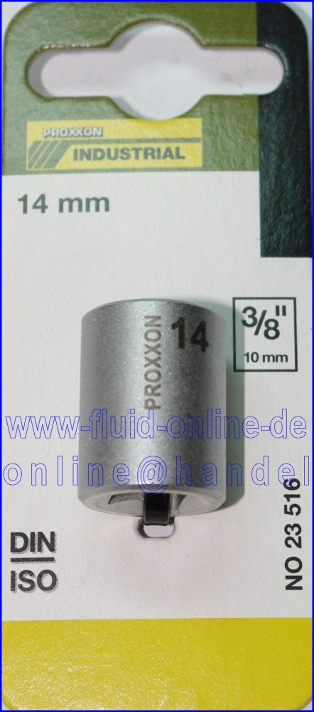 PROXXON 23516 Steckschlüsseleinsatz / Nuss 14mm Antrieb 10mm (3/8')