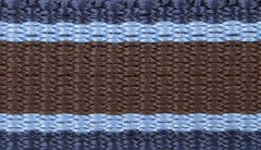 PFIFF 101517-178-Cob Kunststoffhalfter unterlegt - Größe VB/Cob Farbe: braun/hellblau/blau