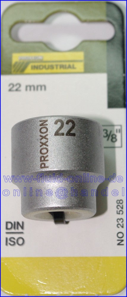 PROXXON 23528 Steckschlüsseleinsatz / Nuss 22mm Antrieb 10mm (3/8')