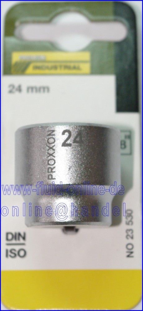 PROXXON 23530 Steckschlüsseleinsatz / Nuss 24mm Antrieb 10mm (3/8')