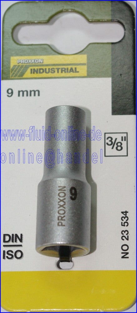 PROXXON 23534 Tiefbett Steckschlüsseleinsatz / Nuss 9mm Antrieb 10mm (3/8")
