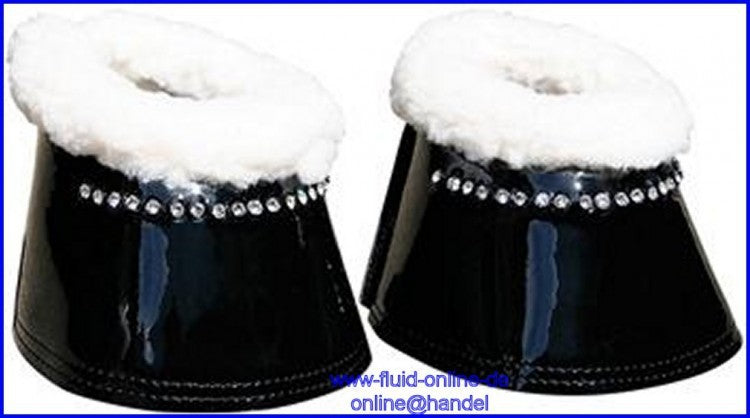 Harry's Horse Springglocken Diamond Neopren Lack - Farbe: schwarz - Größe: S