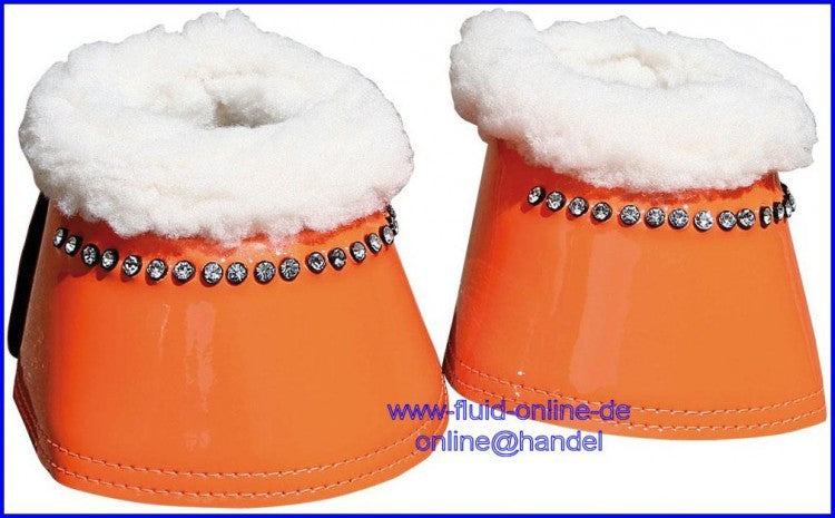 Harry's Horse Springglocken Diamond Neopren Lack - Farbe: orange - Größe: M